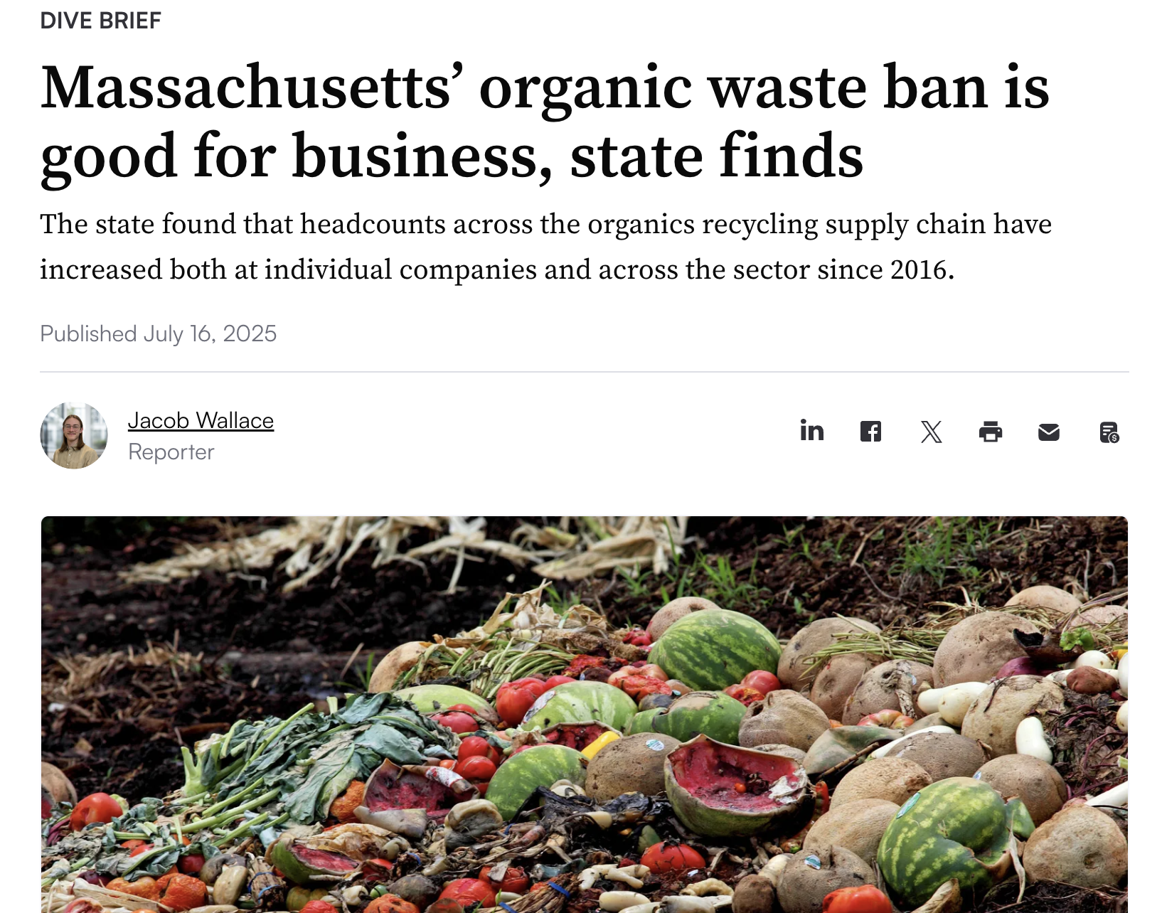 In the News: Organic Waste Ban