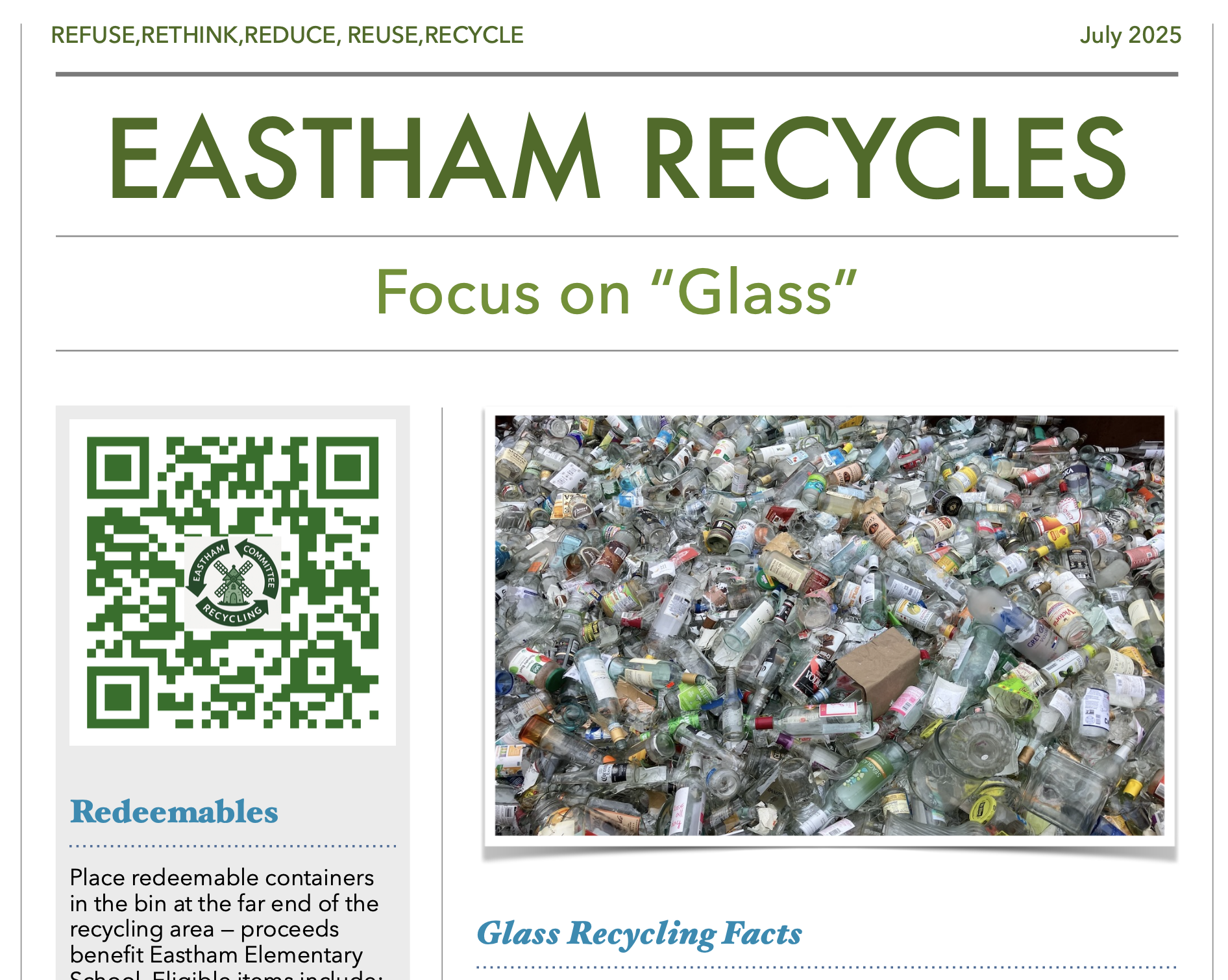 Newsletter: July 2025 (Glass)